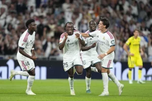 Real Madrid 1-0 Villarreal: Diomande seals win as Vinicius sees red